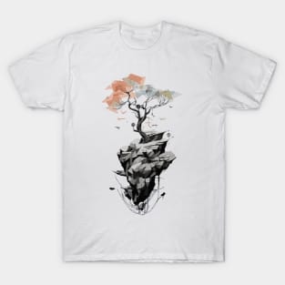 Tree and Stones Minimalist T-Shirt